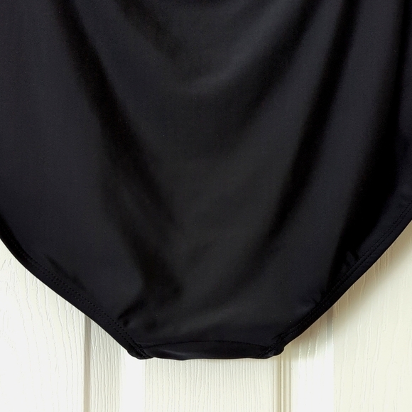 St. John's Bay Secretly Slender Tummy Control Bikini Swim Bottom Black 20W - Picture 11 of 11